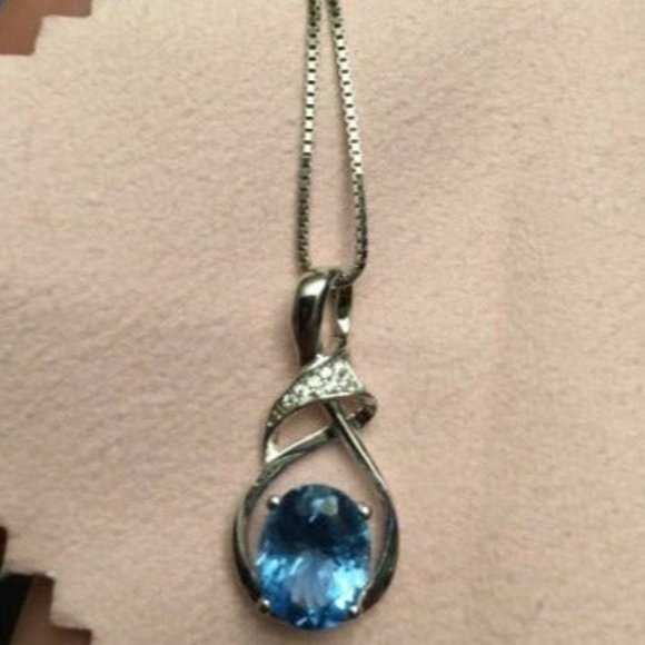Jewelry Natural Gemstone Swiss Blue Topaz Amethyst Citrine Peridot Opal - Picture 1 of 3